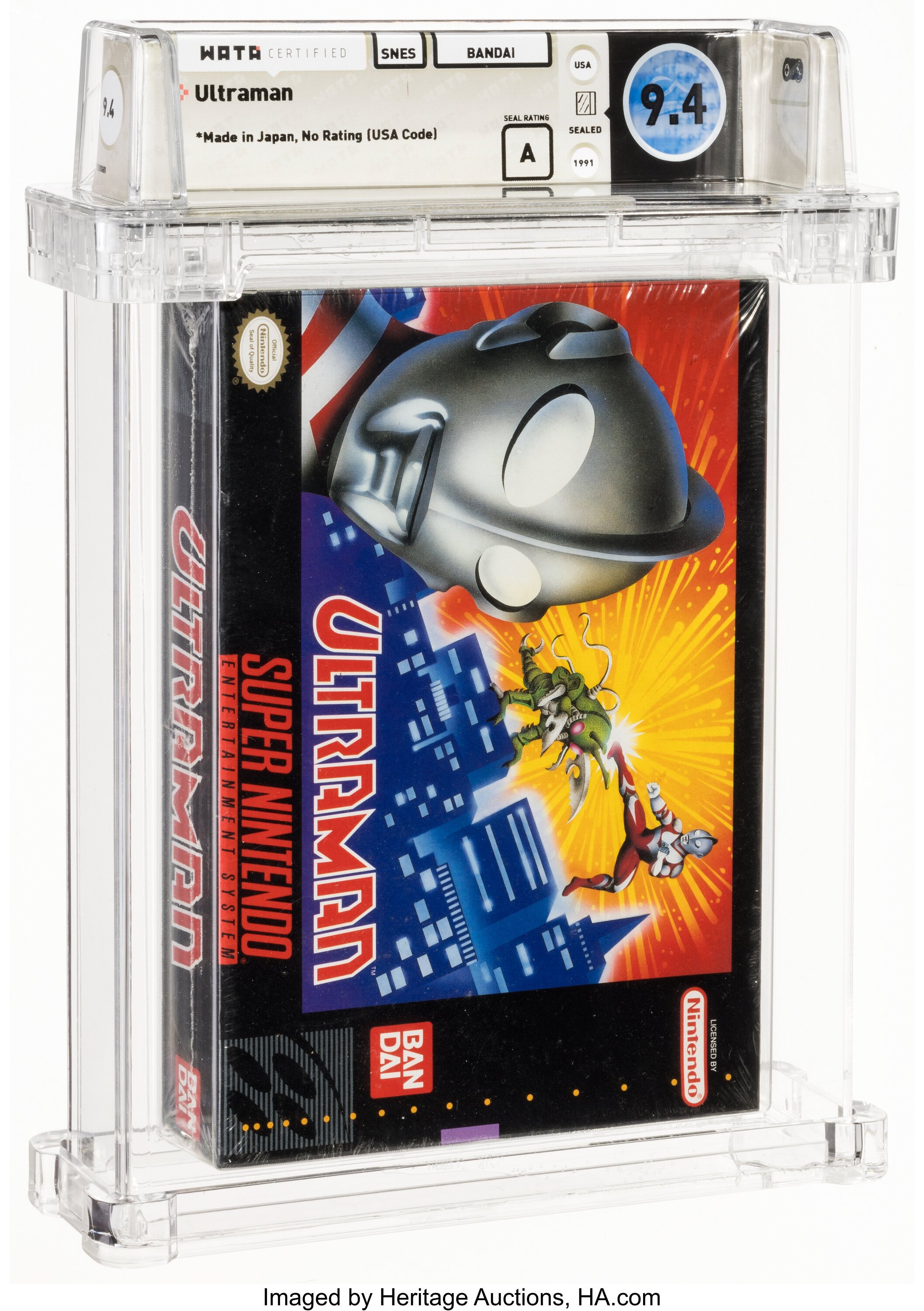 Ultraman Super Nintendo (SNES): PSA Pop Report + Loose / CIB / Sealed Prices 2026