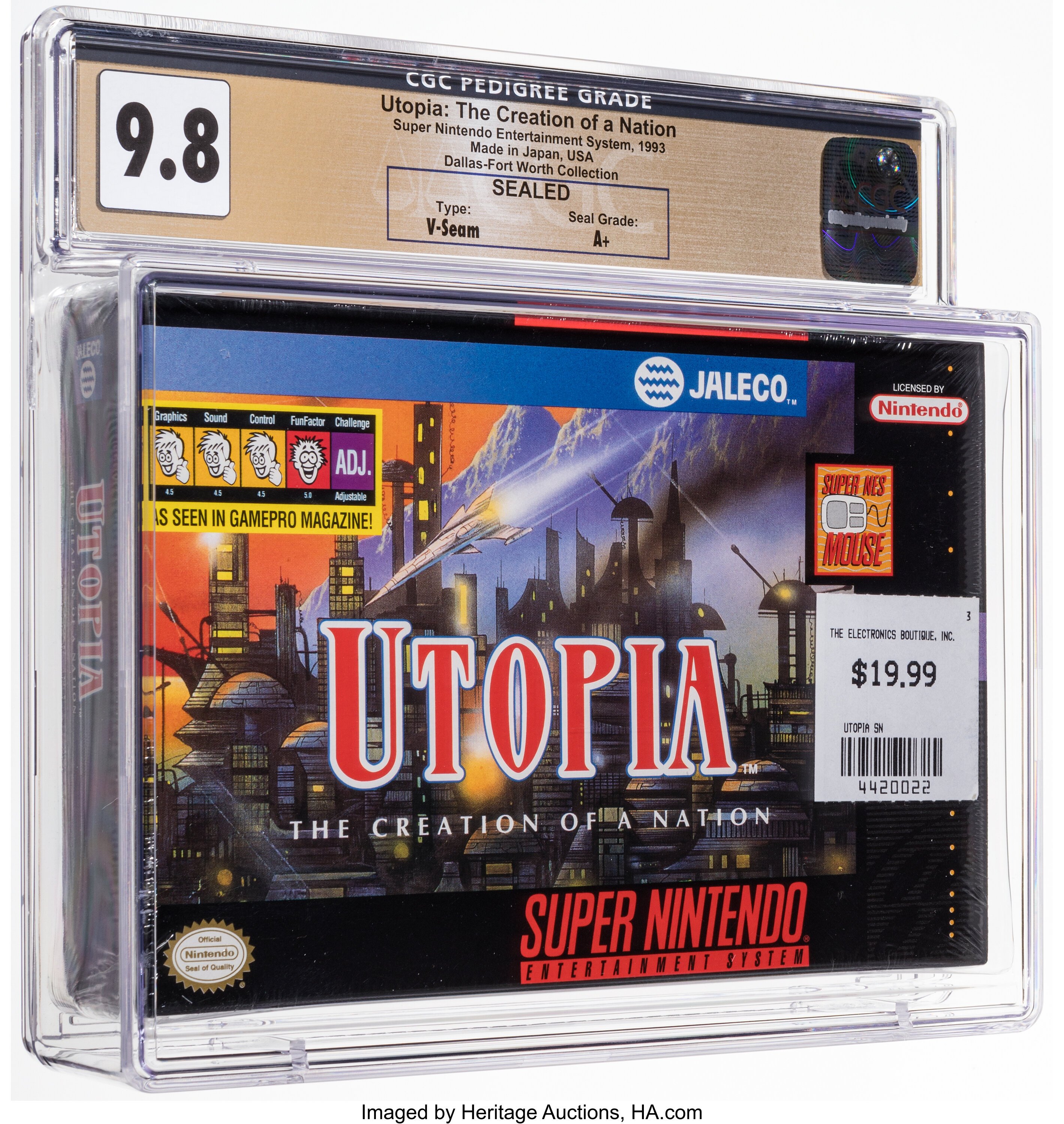 Utopia: The Creation of a Nation Super Nintendo (SNES): PSA Pop Report + Loose / CIB / Sealed Prices 2026