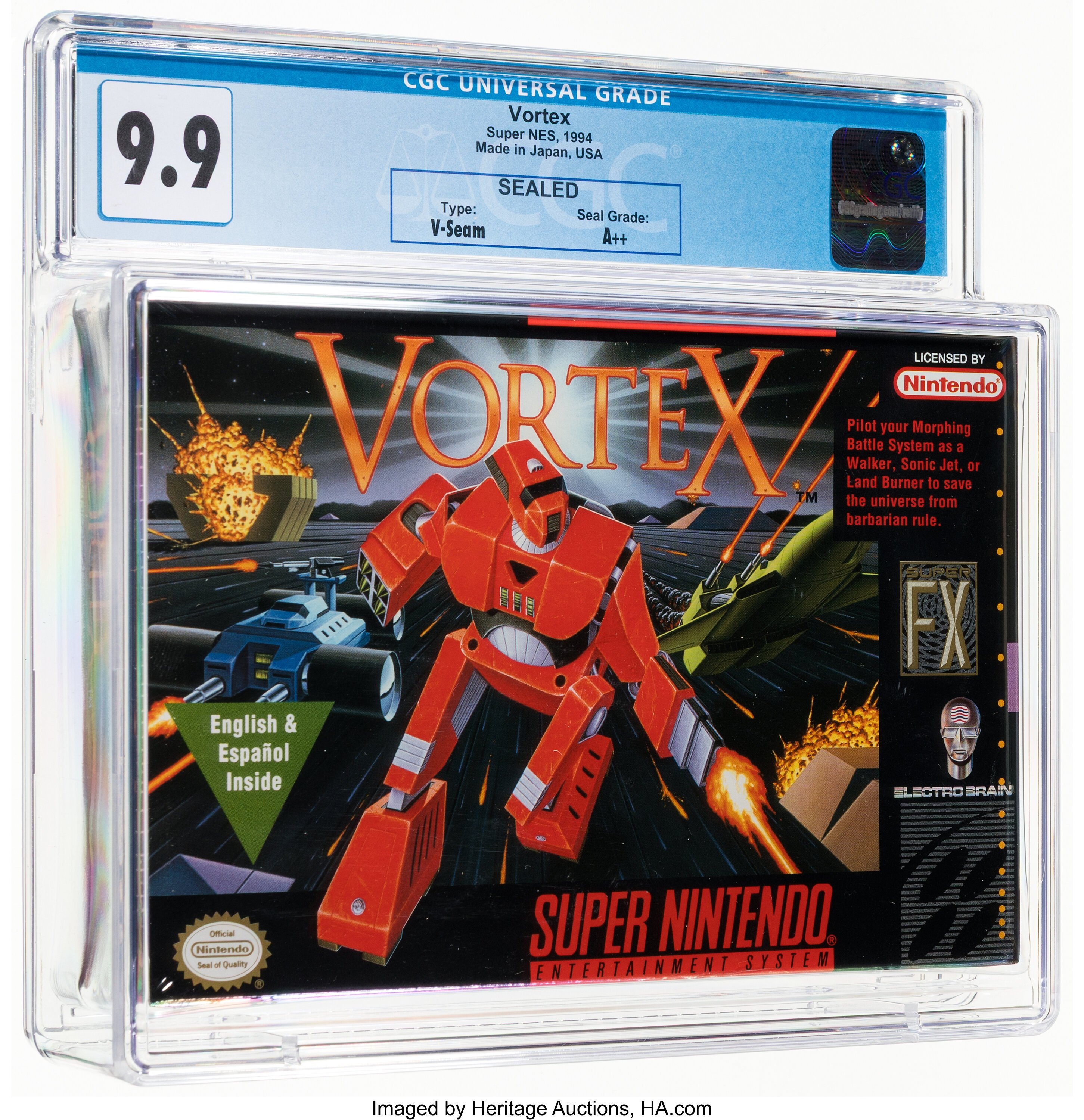 Vortex Super Nintendo (SNES): PSA Pop Report + Loose / CIB / Sealed Prices 2026