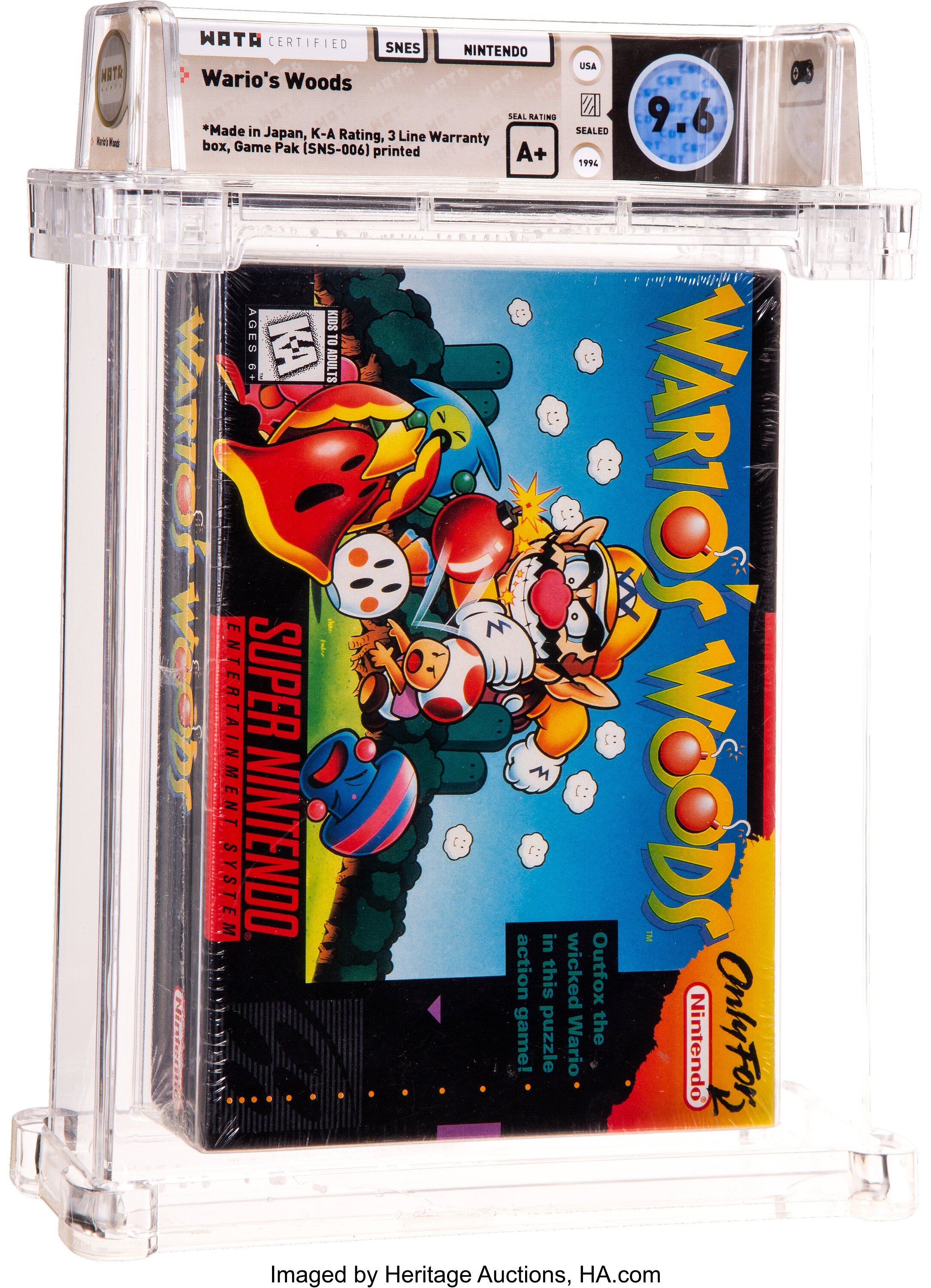Wario's Woods Super Nintendo (SNES): PSA Pop Report + Loose / CIB / Sealed Prices 2026