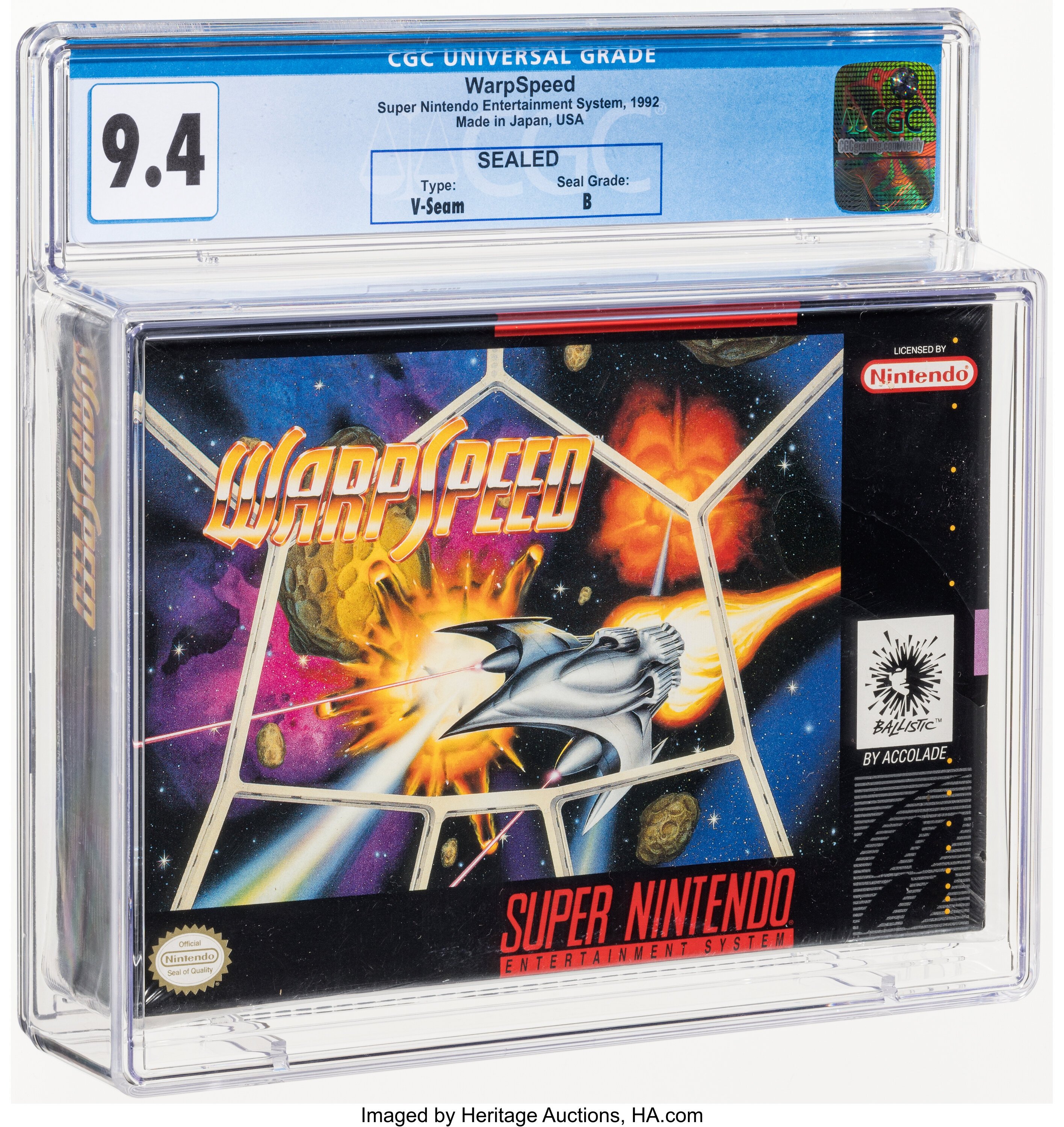 WarpSpeed Super Nintendo (SNES): PSA Pop Report + Loose / CIB / Sealed Prices 2026