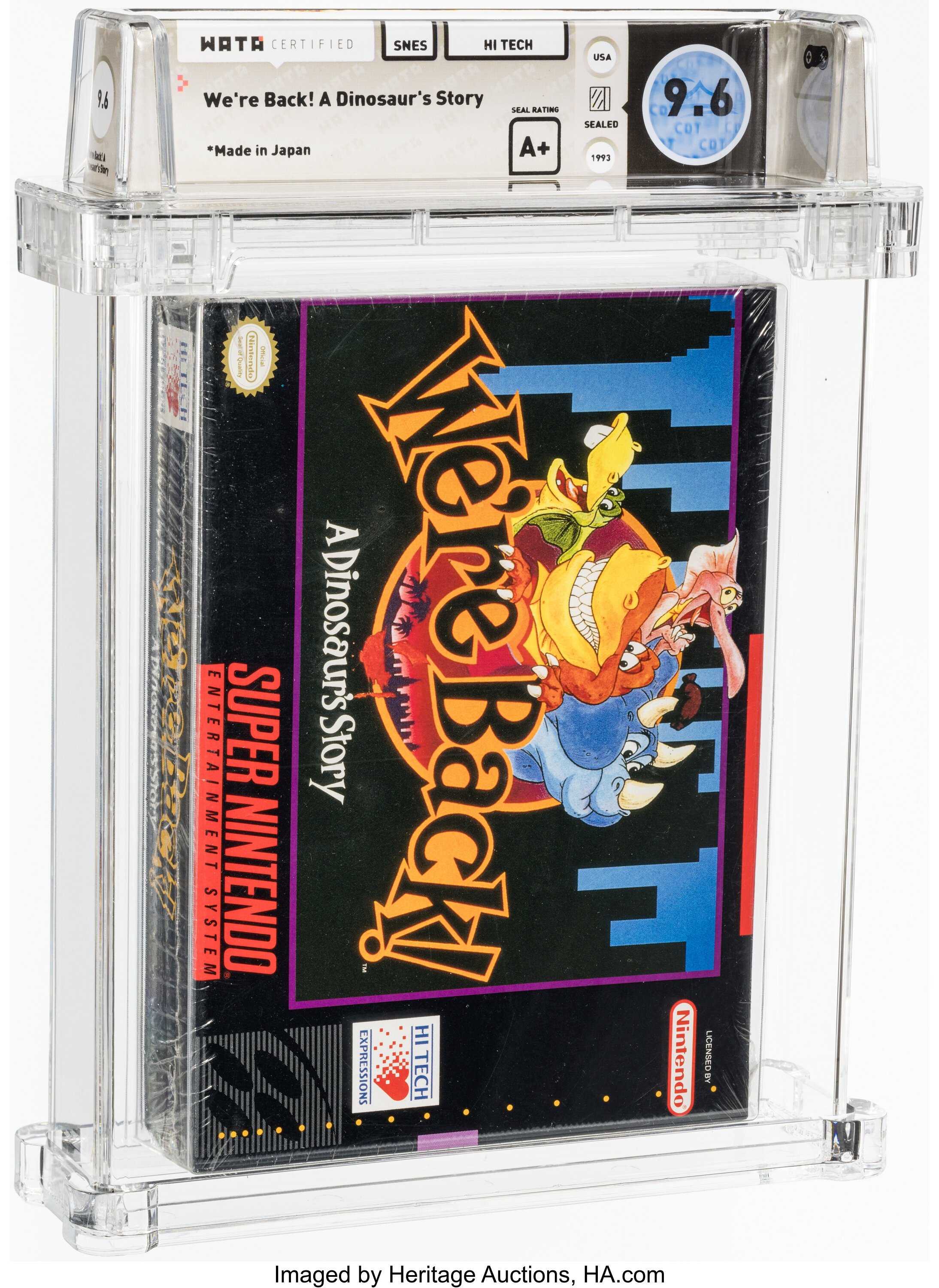 We're Back! A Dinosaur's Story Super Nintendo (SNES): PSA Pop Report + Loose / CIB / Sealed Prices 2026