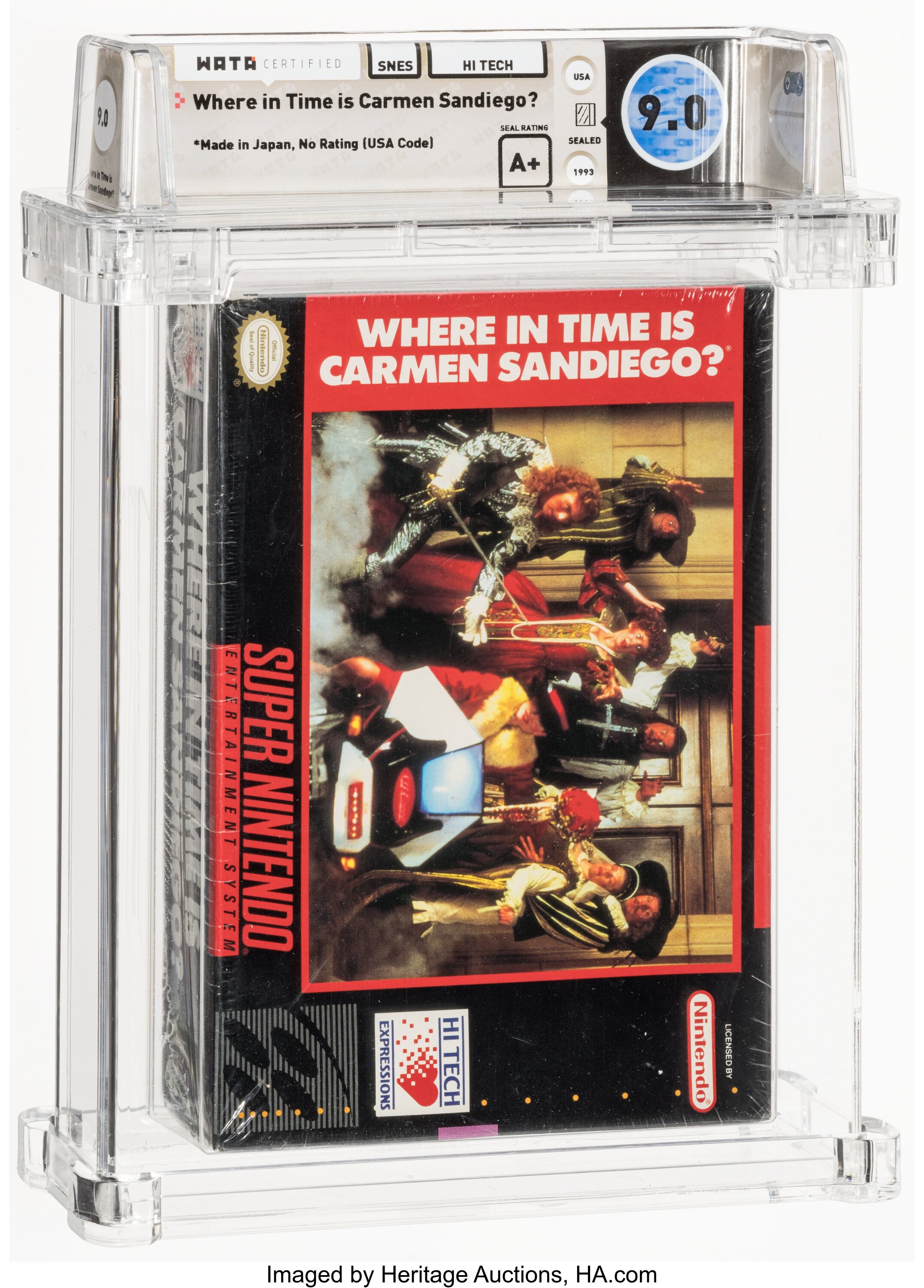 Where in Time is Carmen Sandiego? Super Nintendo (SNES): PSA Pop Report + Loose / CIB / Sealed Prices 2026