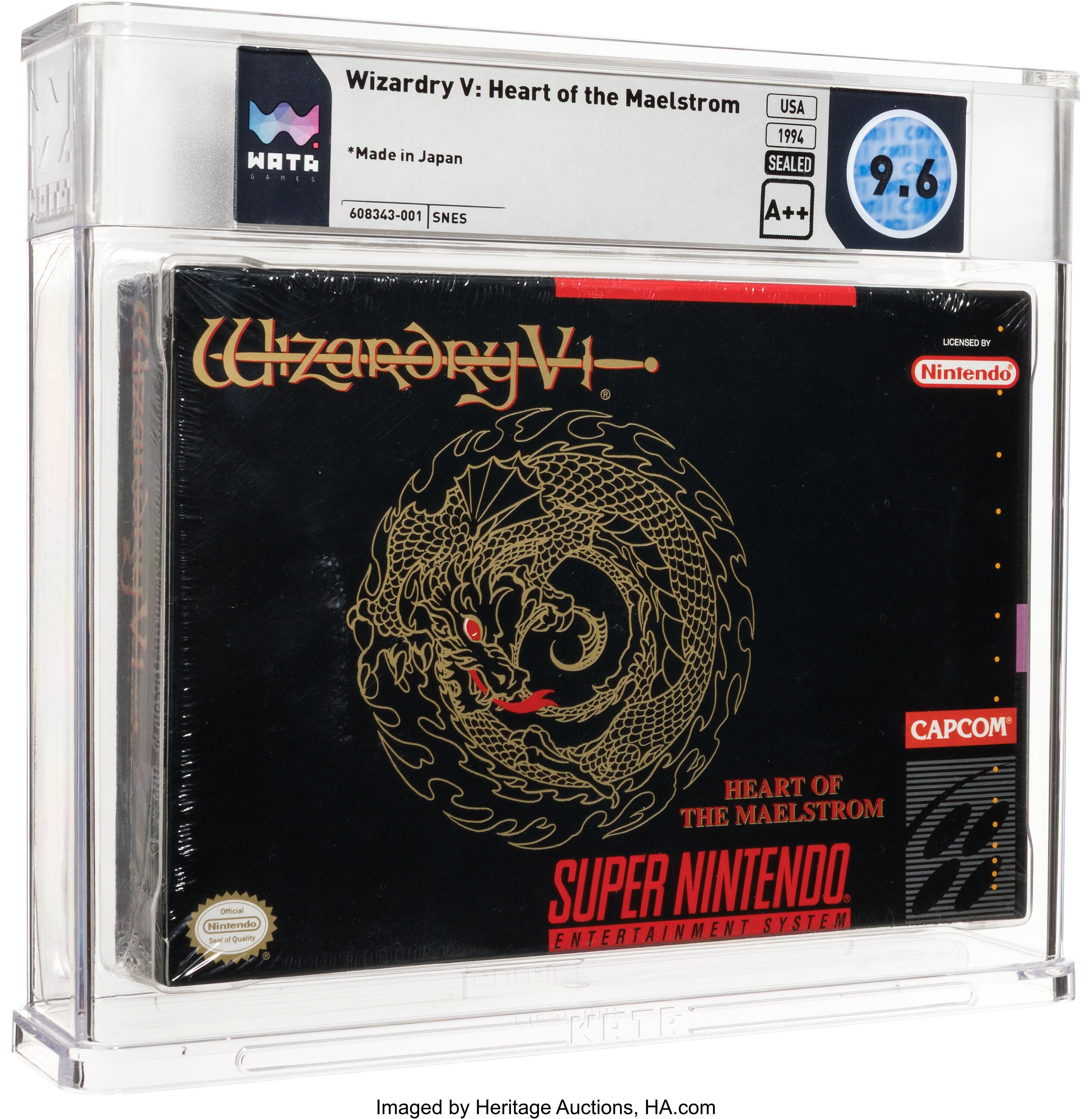 Wizardry V: Heart of the Maelstrom Super Nintendo (SNES): PSA Pop Report + Loose / CIB / Sealed Prices 2026