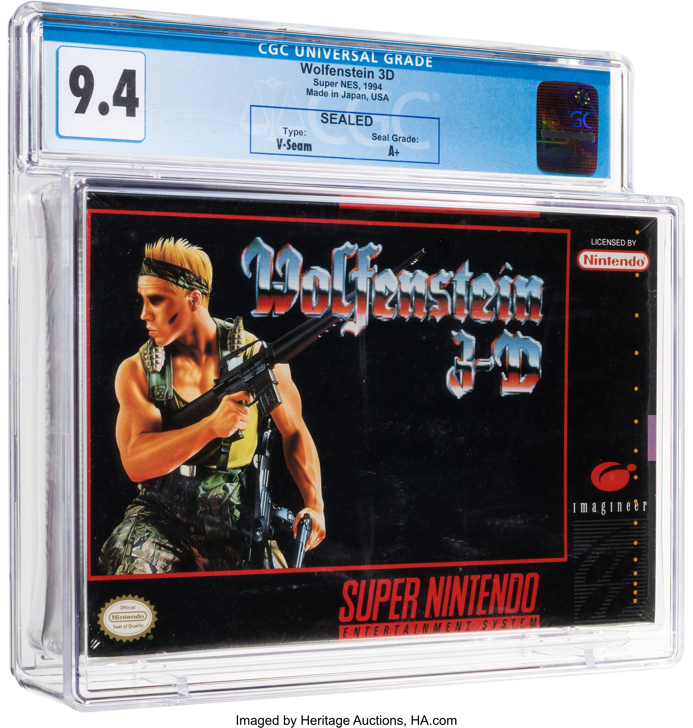 Wolfenstein 3-D Super Nintendo (SNES): PSA Pop Report + Loose / CIB / Sealed Prices 2026