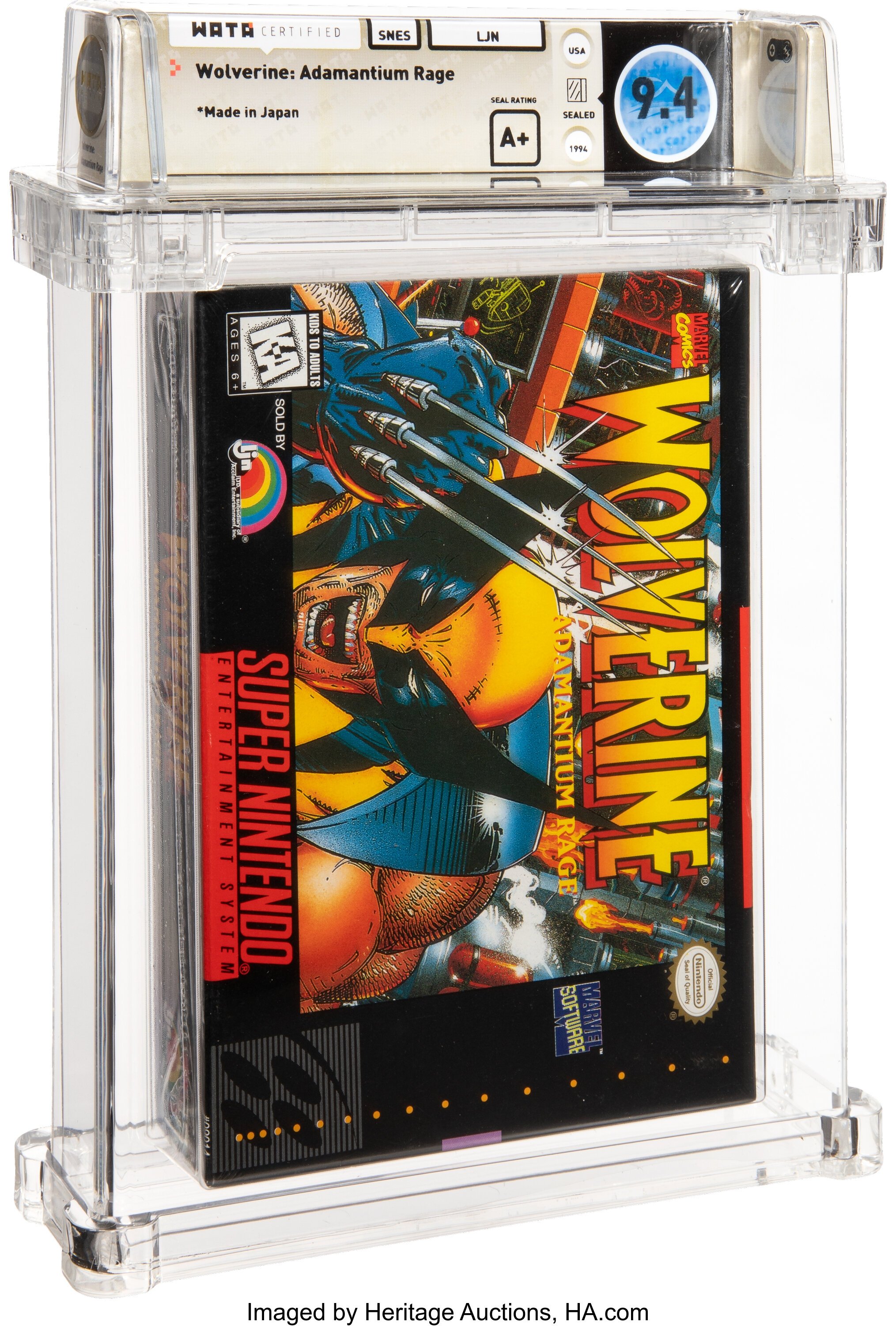 Wolverine: Adamantium Rage Super Nintendo (SNES): PSA Pop Report + Loose / CIB / Sealed Prices 2026