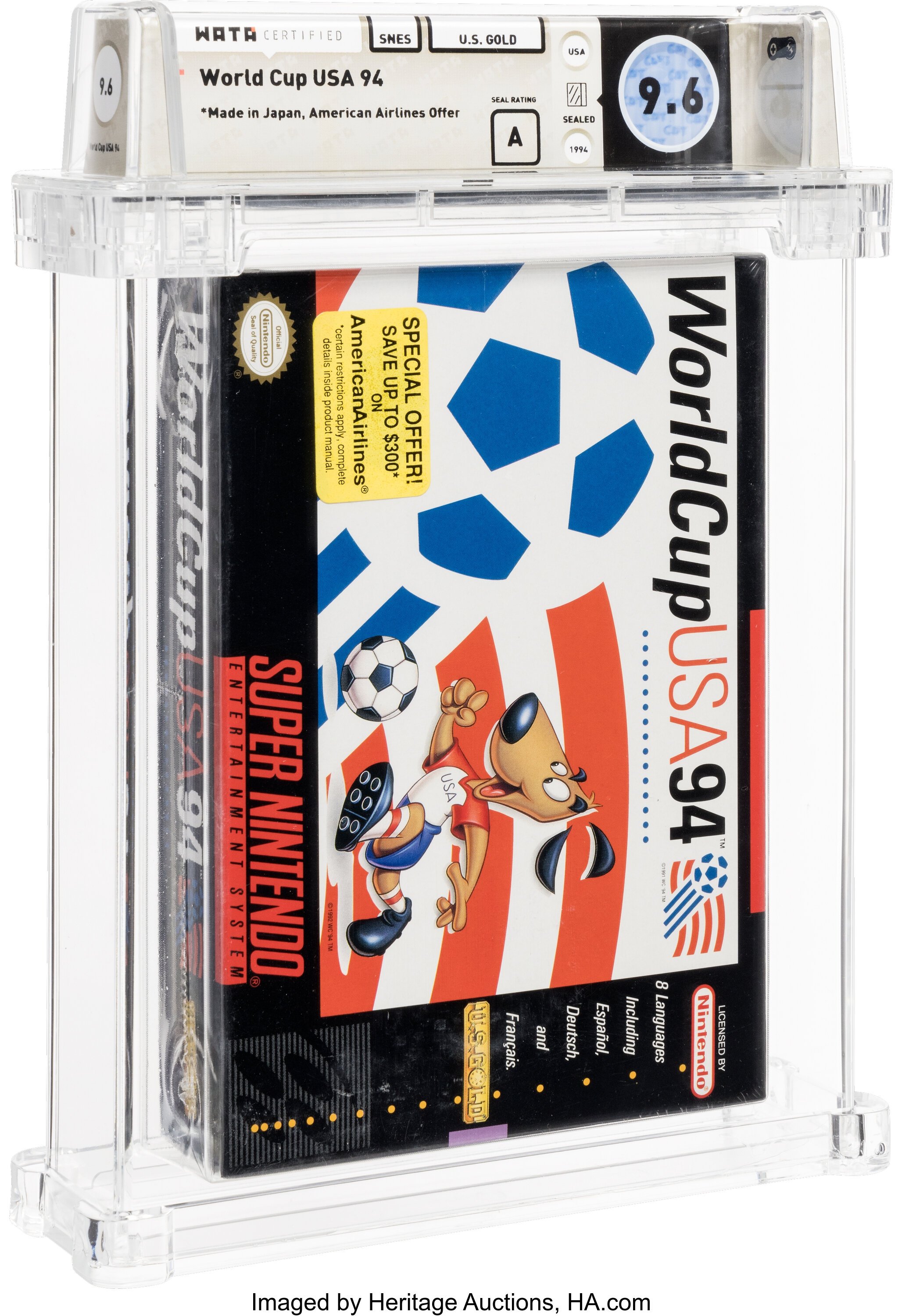 World Cup USA 94 Super Nintendo (SNES): PSA Pop Report + Loose / CIB / Sealed Prices 2026