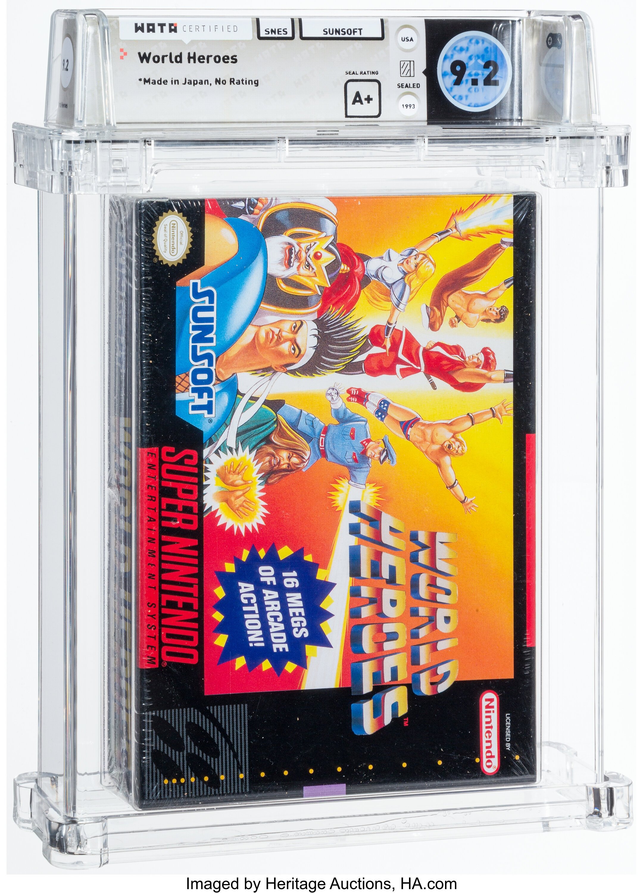 World Heroes Super Nintendo (SNES): PSA Pop Report + Loose / CIB / Sealed Prices 2026
