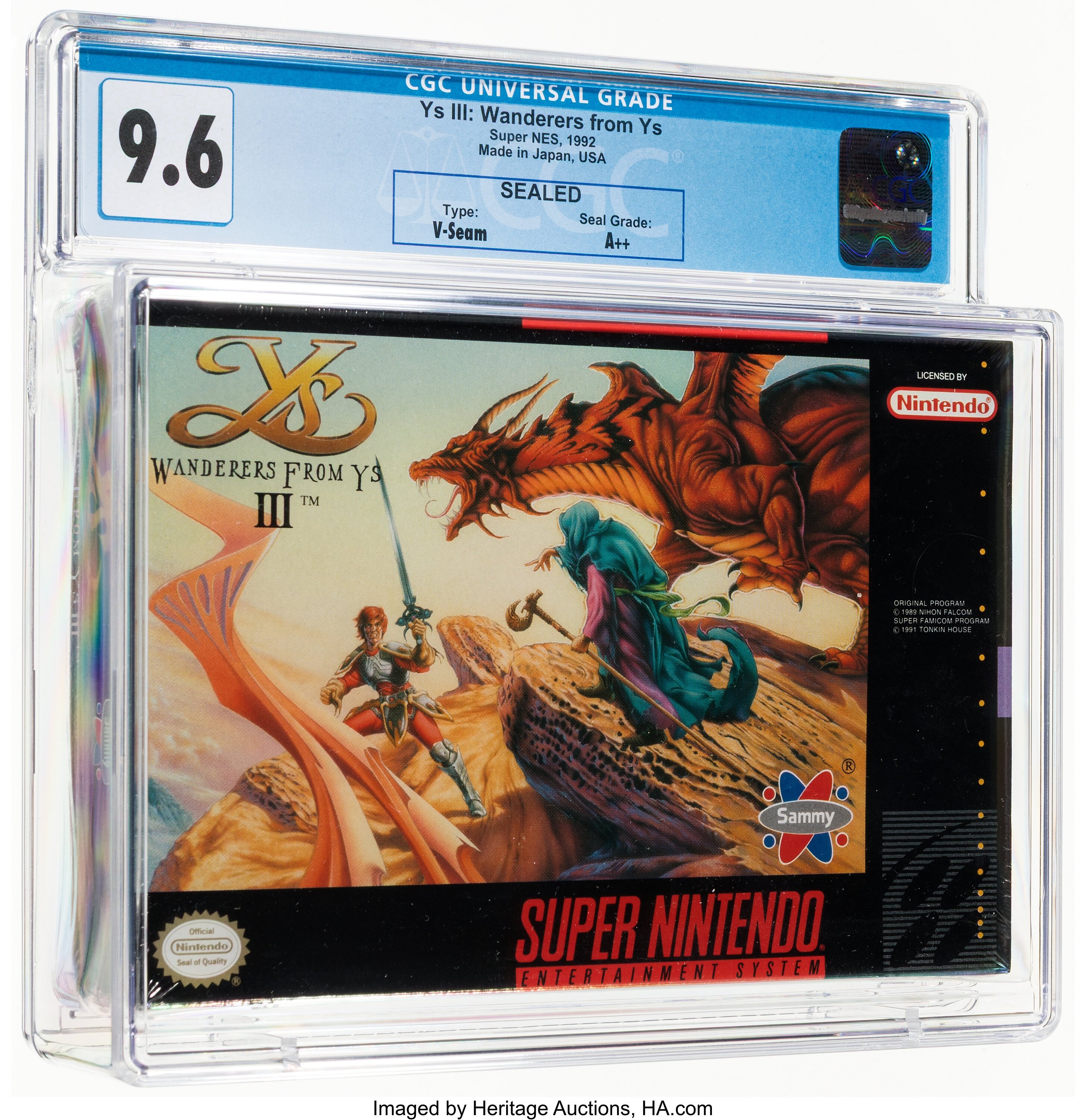 Ys III: Wanderers from Ys Super Nintendo (SNES): PSA Pop Report + Loose / CIB / Sealed Prices 2026