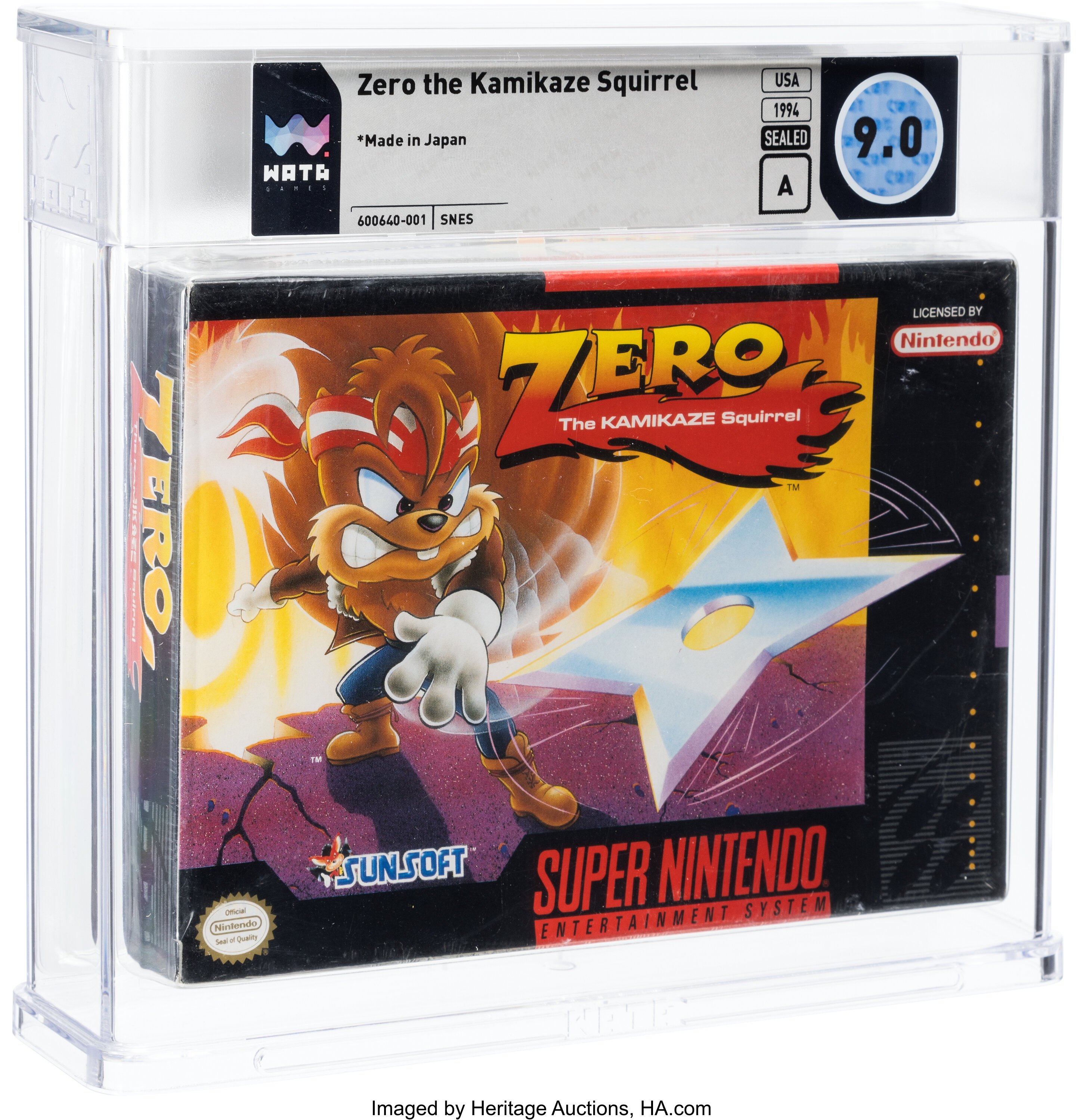 Zero the Kamikaze Squirrel Super Nintendo (SNES): PSA Pop Report + Loose / CIB / Sealed Prices 2026